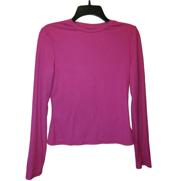 (NWOT) SHEIN Essnce Solid Form Fitted Long Sleeve Shirt - Picture 6 of 10